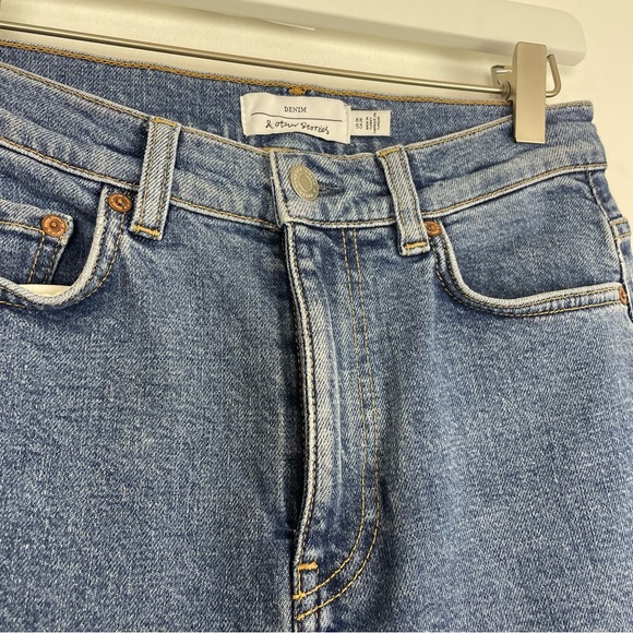 & Other Stories Jeans Womens Size 26 Blue High Rise Straight Leg Jeans - Picture 2 of 10